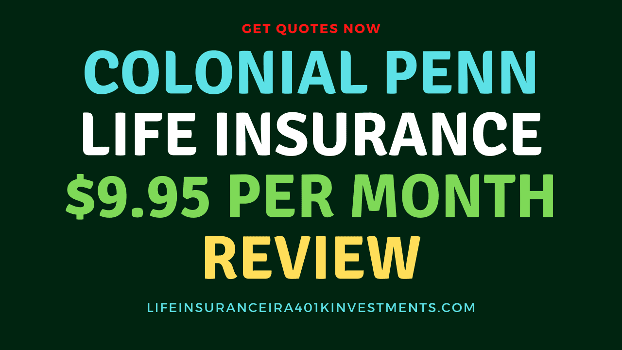 colonial penn life insurance rate chart by age